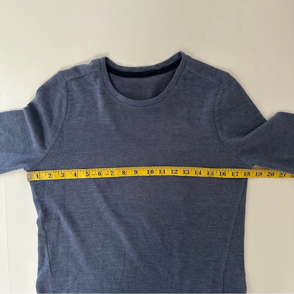 Womens Navy Blue Layered Sweatshirt - Picture 3 of 10